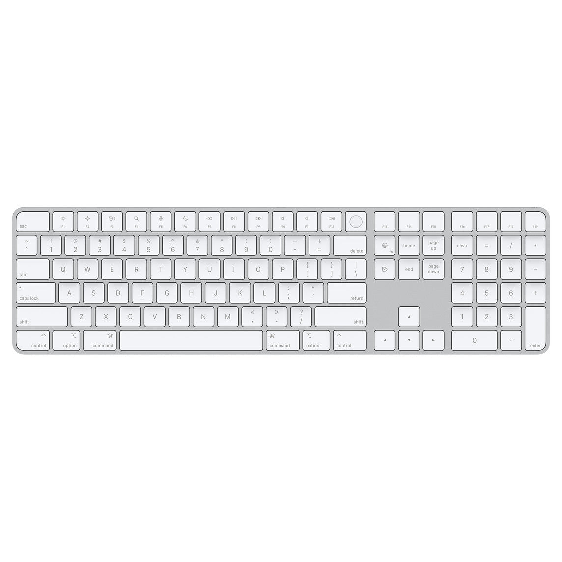 Paquete de teclado mágico con teclado numérico y trackpad mágico