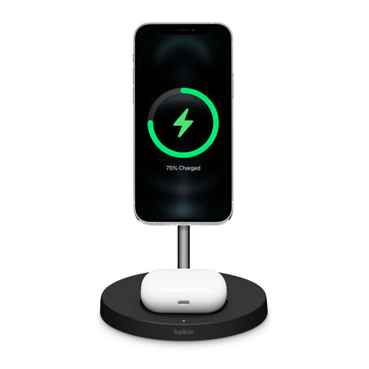 Base de carga inalámbrica 2 en 1 BOOST CHARGE™ PRO de Belkin con MagSafe